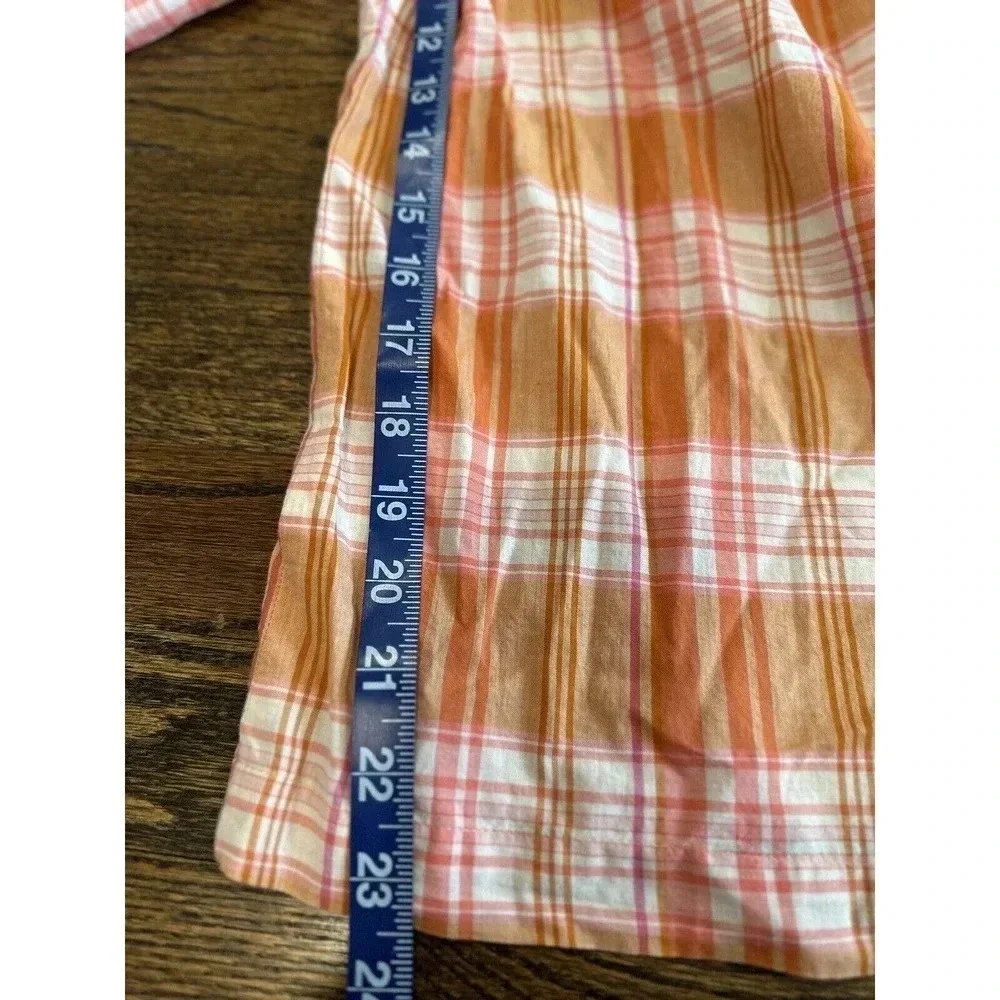 NWT J. Crew Smocked-neck Women's top in Spring plaid Color Size XS 2771
